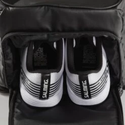 Salming Multi Sport Backpack Racquet Bag (Black) -RACQUET GUYS Shop 1159873 0101 shoe compartment