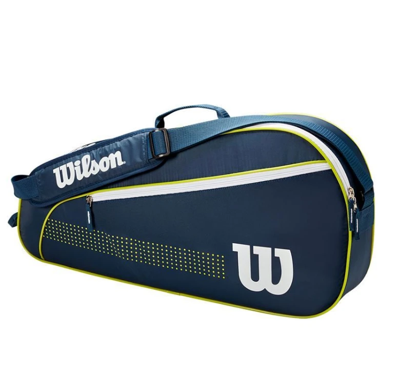 Wilson Junior 3 Pack Bag (Navy/White/Green) 3 Wilson Junior 3 Pack Bag (Navy/White/Green)