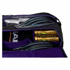 Head R-PET Gravity Duffel 12 Pack Racquet Bag (Black) -RACQUET GUYS Shop 3gravityduffelblack