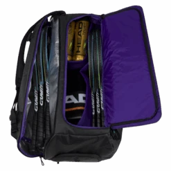 Head R-PET Gravity Duffel 12 Pack Racquet Bag (Black) -RACQUET GUYS Shop 6gravityduffelblack