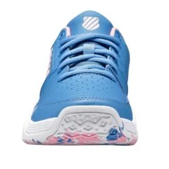 K-Swiss Court Express OMNI Junior Tennis Shoe (Blue/Pink/White) -RACQUET GUYS Shop 86609 454.02