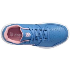 K-Swiss Court Express OMNI Junior Tennis Shoe (Blue/Pink/White) -RACQUET GUYS Shop 86609 454.06