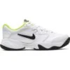 Nike Court Lite 2 Junior Tennis Shoe (White/Black/Green) -RACQUET GUYS Shop CD0440 104 PHSRH000 1000