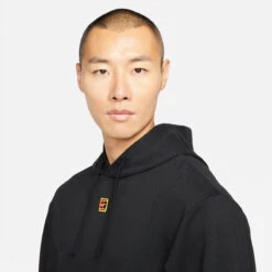 Nike Men's Fleece Heritage Tennis Hoodie (Black) -RACQUET GUYS Shop DA5711 010 PHSYM001 3144