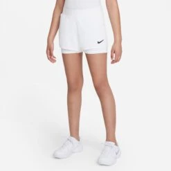 Nike Girls' Dri-FIT Victory Shorts (White/Black) -RACQUET GUYS Shop DB5612 100 PHSFM001 3144