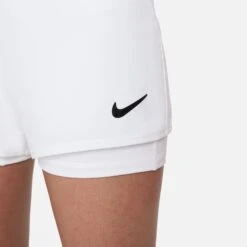 Nike Girls' Dri-FIT Victory Shorts (White/Black) -RACQUET GUYS Shop DB5612 100 PHSYM002 3144