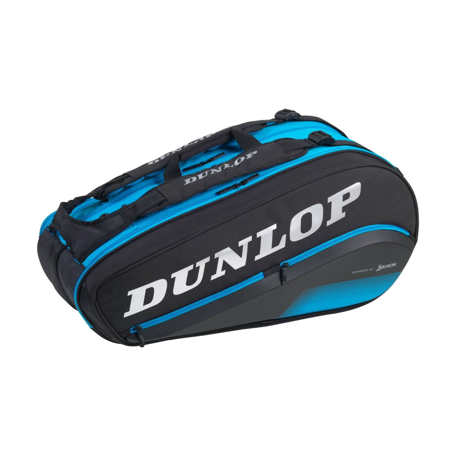 Dunlop FX Performance Thermo 8 Pack Racquet Bag (Black/Blue) 3 Dunlop FX Performance Thermo 8 Pack Racquet Bag (Black/Blue)