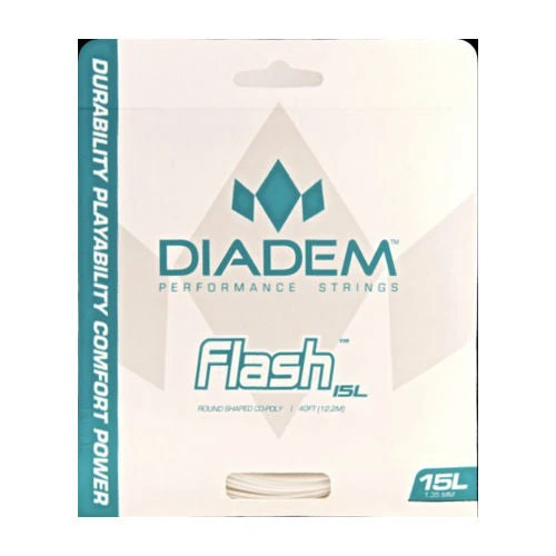 Diadem Flash 16L/1.25 Tennis String (White) 3 Diadem Flash 16L/1.25 Tennis String (White)