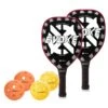 ONIX Evoke Teardrop (White) 2 Paddle Pickleball Bundle -RACQUET GUYS Shop EvokeTeardropWhiteBundle