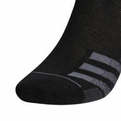 Adidas Men's Superlite Quarter Crew Socks (Black) -RACQUET GUYS Shop FZ7075 HDW photo detail 2 white