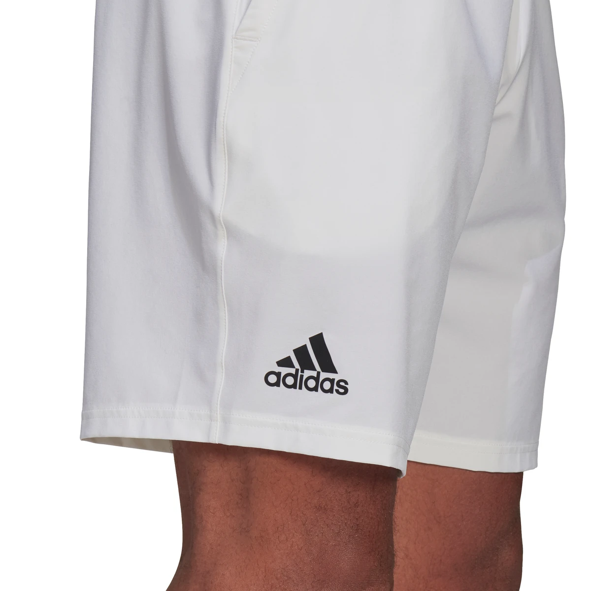 Adidas Men's Club Stretch Woven 7-Inch Shorts (White/Black) 7 Adidas Men's Club Stretch Woven 7-Inch Shorts (White/Black) - Image 5