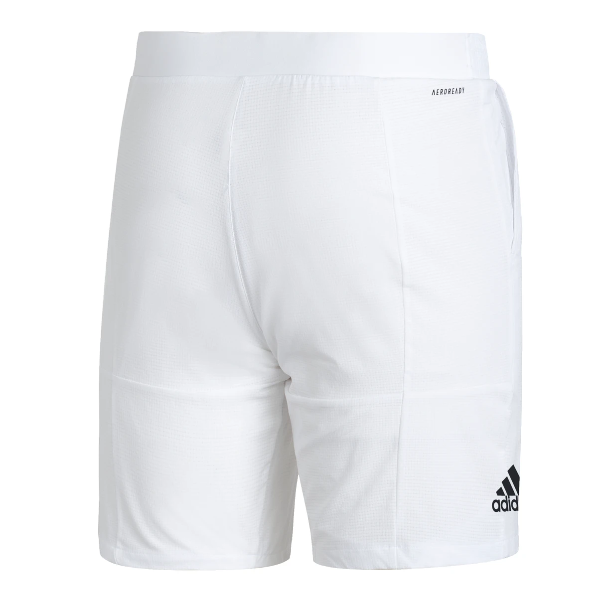 Adidas Men's Club Stretch Woven 7-Inch Shorts (White/Black) 8 Adidas Men's Club Stretch Woven 7-Inch Shorts (White/Black) - Image 6