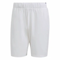 Adidas Men's Club Stretch Woven 7-Inch Shorts (White/Black) 15 Adidas Men's Club Stretch Woven 7-Inch Shorts (White/Black) -RACQUET GUYS Shop GH7222 APP photo front white 4c01d8c0 598b 4602 b9ea e1bbc337a107