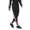 Adidas Sportswear Z.N.E Wrapped 3-Stripes 7/8 Pants (Black/White) -RACQUET GUYS Shop GL0342 APP on model walking white