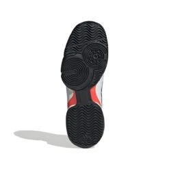 Adidas Barricade Junior Tennis Shoe (White/Black/Red) 12 Adidas Barricade Junior Tennis Shoe (White/Black/Red) -RACQUET GUYS Shop GW2996 4 FOOTWEAR Photography BottomView white