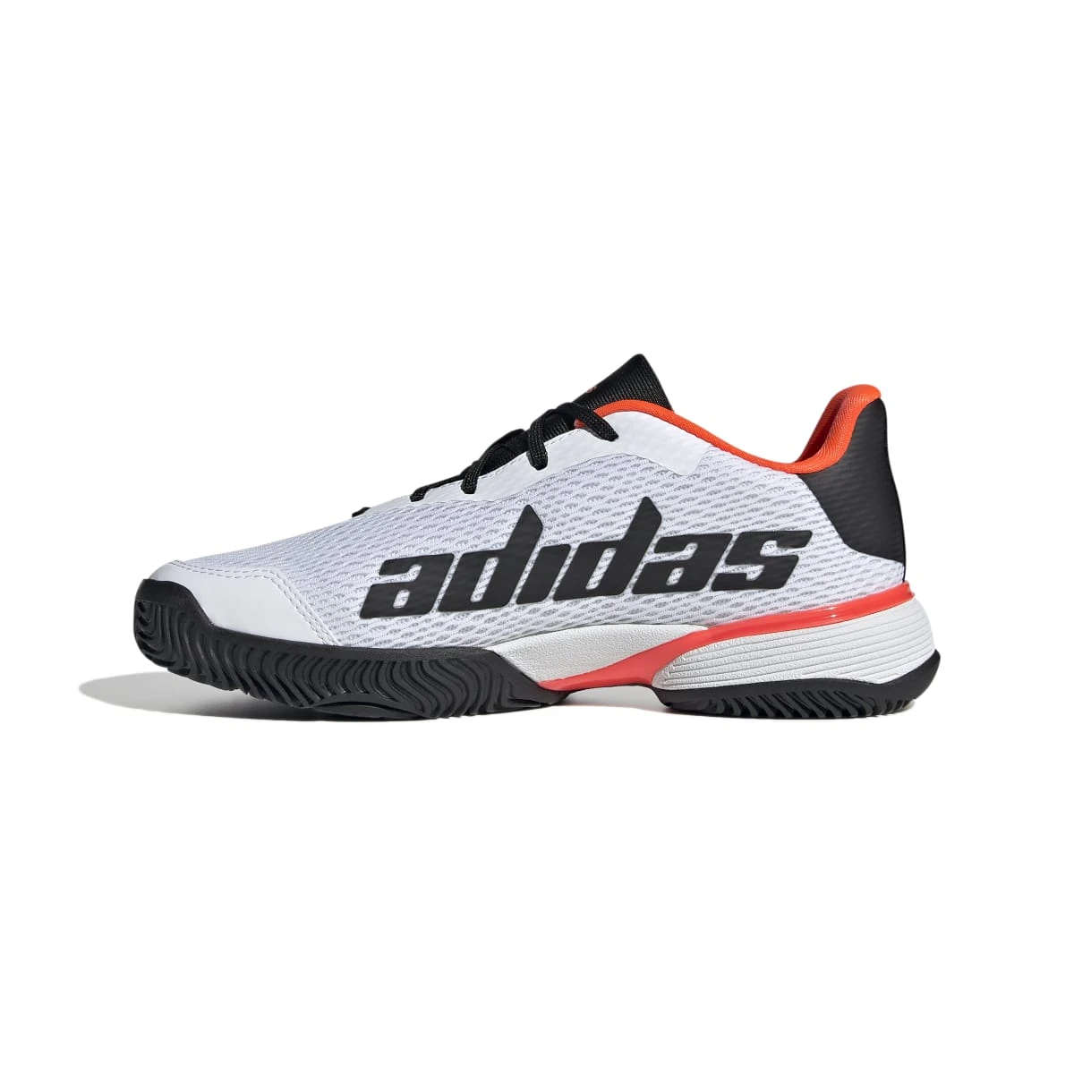 Adidas Barricade Junior Tennis Shoe (White/Black/Red) 4 Adidas Barricade Junior Tennis Shoe (White/Black/Red) - Image 2
