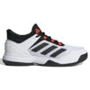 Adidas Ubersonic 4 Junior Tennis Shoe (White/Black/Red) 1 Adidas Ubersonic 4 Junior Tennis Shoe (White/Black/Red) -RACQUET GUYS Shop GW2997 1 FOOTWEAR Photography SideLateralCenterView white