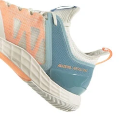 Adidas Adizero Ubersonic 4 Parley Men's Tennis Shoes (White/Beam Orange) -RACQUET GUYS Shop GX9623 9 FOOTWEAR Photography DetailView2 white