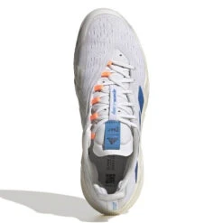 Adidas Barricade Parley Men's Tennis Shoe (White/Blue) -RACQUET GUYS Shop GY4017 2 FOOTWEAR Photography TopPortraitView white aa310a38 0adb 4b44 a3b6 82821260dd18