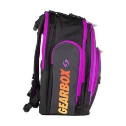 Gearbox Backpack - Court (Purple Accent With Red/Yellow Gradient) -RACQUET GUYS Shop GearboxCourtBackpack2