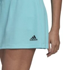 Adidas Women's Club Tennis Skirt (Aqua/Black) -RACQUET GUYS Shop HB8016 6 APPAREL OnModel DetailView1 white