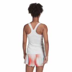 Adidas Women's Tennis Y-Tank Top (White) -RACQUET GUYS Shop HF0842 APP on model back white