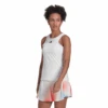 Adidas Women's Tennis Y-Tank Top (White) -RACQUET GUYS Shop HF0842 APP on model standard white