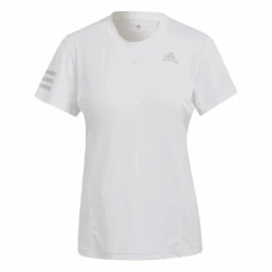 Adidas Women's Club Tennis Top (White/Grey Two) -RACQUET GUYS Shop HF1783 APP photo front white