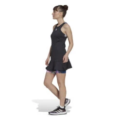 Adidas Women's US Series Y-Dress (Black/Clear Pink) 9 Adidas Women's US Series Y-Dress (Black/Clear Pink) -RACQUET GUYS Shop HF6329 7 APPAREL OnModel SideView white