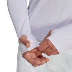 Adidas Women's Long Sleeve Top (Purple) -RACQUET GUYS Shop HM4252 7 APPAREL OnModel DetailView1 transparent