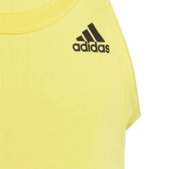 Adidas Girl's Club Tank Top (Beam Yellow) 10 Adidas Girl's Club Tank Top (Beam Yellow) -RACQUET GUYS Shop HN6304 5 APPAREL Photography DetailView2 transparent