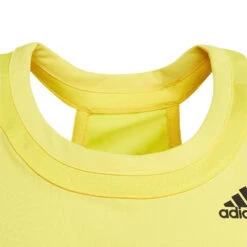Adidas Girl's Club Tank Top (Beam Yellow) 9 Adidas Girl's Club Tank Top (Beam Yellow) -RACQUET GUYS Shop HN6304 6 APPAREL Photography DetailView3 transparent