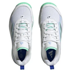 Adidas AvaFlash Women's Tennis Shoe (White/Blue) -RACQUET GUYS Shop HP5272 3 FOOTWEAR Photography TopPortraitView transparent 1