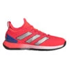 Adidas Adizero Ubersonic 4 Men's Tennis Shoe (Red) -RACQUET GUYS Shop HQ8379 1 FOOTWEAR Photography SideLateralCenterView transparent