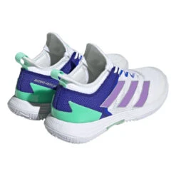 Adidas Adizero Ubersonic 4 Women's Tennis Shoe (White) -RACQUET GUYS Shop HQ8390 7 FOOTWEAR Photography BackLateralTopView transparent