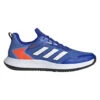 Adidas Defiant Speed Men's Tennis Shoe (Blue/White) -RACQUET GUYS Shop HQ8455 1 FOOTWEAR Photography SideLateralCenterView transparent