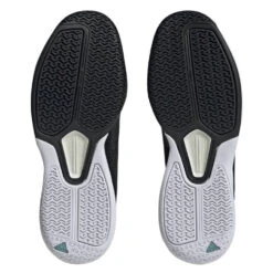 Adidas Courtflash Speed Men's Tennis Shoe (Black/White) 15 Adidas Courtflash Speed Men's Tennis Shoe (Black/White) -RACQUET GUYS Shop HQ8482 4 FOOTWEAR Photography BottomView transparent