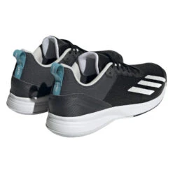Adidas Courtflash Speed Men's Tennis Shoe (Black/White) 13 Adidas Courtflash Speed Men's Tennis Shoe (Black/White) -RACQUET GUYS Shop HQ8482 7 FOOTWEAR Photography BackLateralTopView transparent