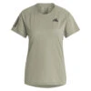 Adidas Women's Club 3 Stripe Top (Khaki) -RACQUET GUYS Shop HS1448 2 APPAREL Photography FrontCenterView transparent