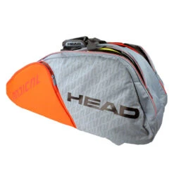 Head Radical Supercombi 9 Pack Racquet Bag (Grey/Orange) -RACQUET GUYS Shop IMG 2924