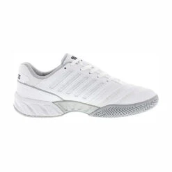 K-Swiss BigShot Light 4 Men's Tennis Shoe (White/Black) 7 K-Swiss BigShot Light 4 Men's Tennis Shoe (White/Black) -RACQUET GUYS Shop K SwissBigShotLight4White3