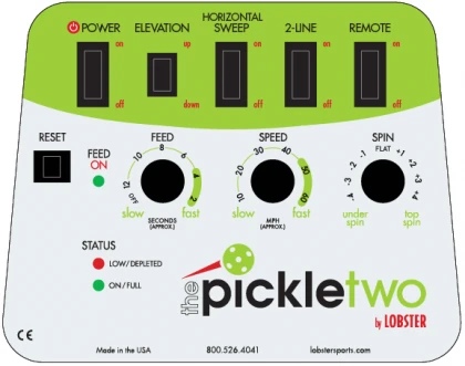 Lobster The Pickle 2 Pickleball Ball Machine + Elite 10 Function Remote 4 Lobster The Pickle 2 Pickleball Ball Machine + Elite 10 Function Remote - Image 2