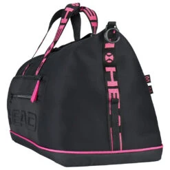 Head Coco Duffel 8 Pack Racquet Bag (Black/Pink) -RACQUET GUYS Shop Presentation 283651 Coco Duffle Bag BKPK 3 1