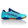 Salming Hawk Women's Indoor Court Shoe (Turquoise/Limoges Blue) -RACQUET GUYS Shop Salming Hawk Deco Mint Limoges B