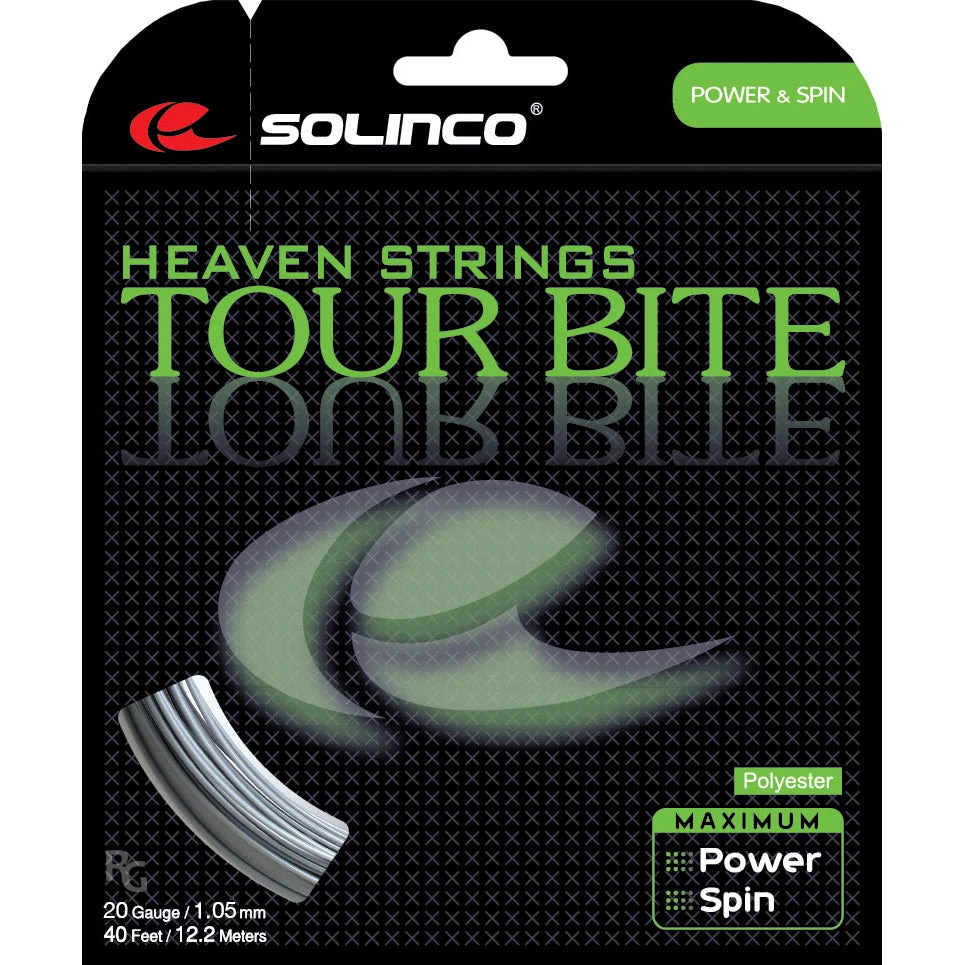 Solinco Tour Bite 20/1.05 Tennis String (Silver) 3 Solinco Tour Bite 20/1.05 Tennis String (Silver)