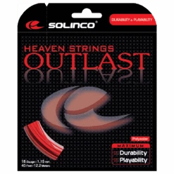 Solinco Outlast 16L/1.25 Tennis String (Red)