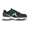 Tyrol Striker Pro V Women's Pickleball Shoe (Black/Teal) -RACQUET GUYS Shop Tyrol DriveVSIDEBlackBlue 1