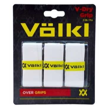 Volkl V-Dry Overgrip 3 Pack (White) 3 Volkl V-Dry Overgrip 3 Pack (White)