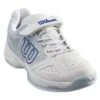 Wilson Stroke Junior Tennis Shoe (White/Blue) 1 Wilson Stroke Junior Tennis Shoe (White/Blue) -RACQUET GUYS Shop WRS324040 Jr Kaos Stroke White PearlBlue DazzlingBlue Hero