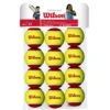 Wilson Starter Red Felt Junior Tennis Balls - 12 Pack -RACQUET GUYS Shop WRT137100 12ball Starter Red Transition